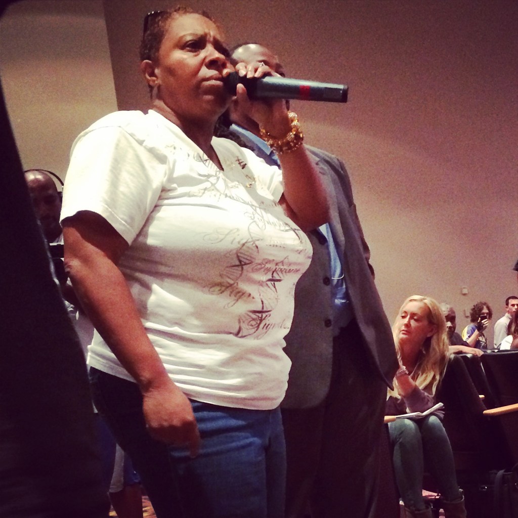 "For me, it's not about black and white anymore, it's about right and wrong. Whatever you do about Darren Wilson i going to affect the whole country - we didn't want that - we just wanted an apology!"