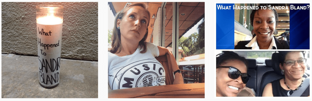 My Instagram feed (from right to left) that first day.